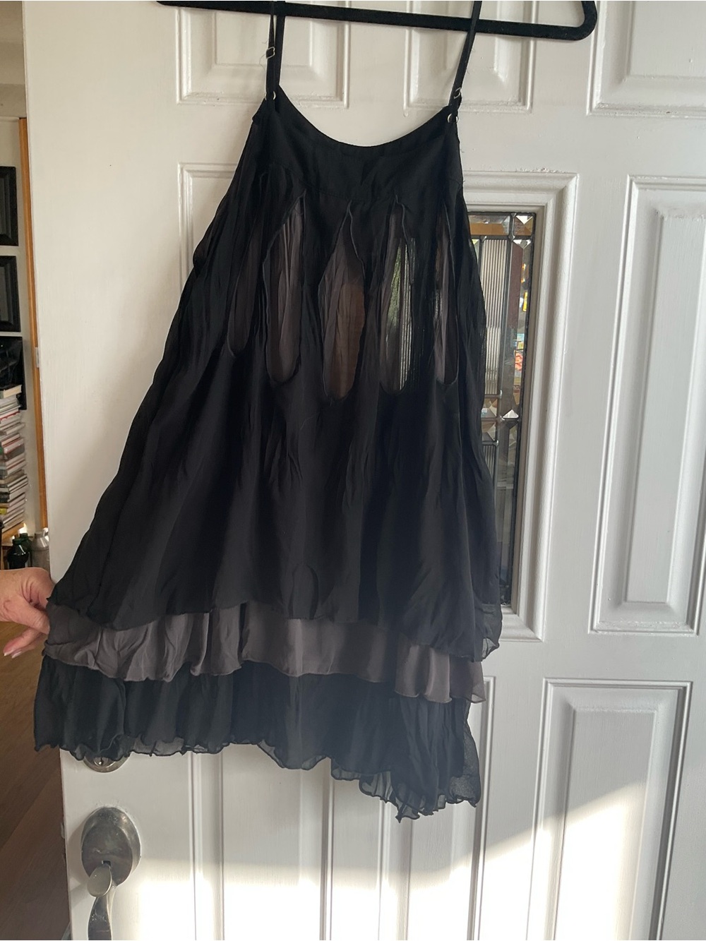 SUGAR Monoreno Black Sheer Strappy Dress with Hang Tag - Picture 3 of 5